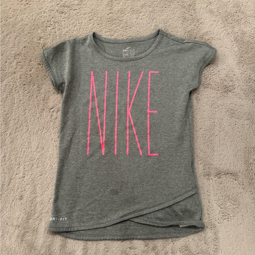 Nike Girls Dri-Fit GrayT-Shirt small